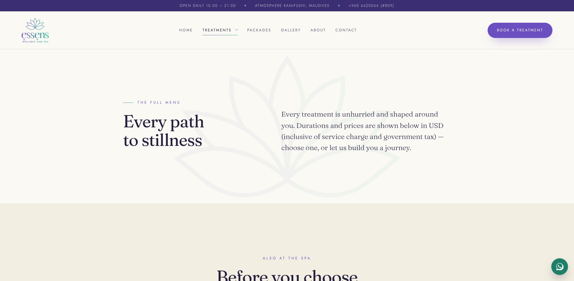 Essens Wellness and Spa