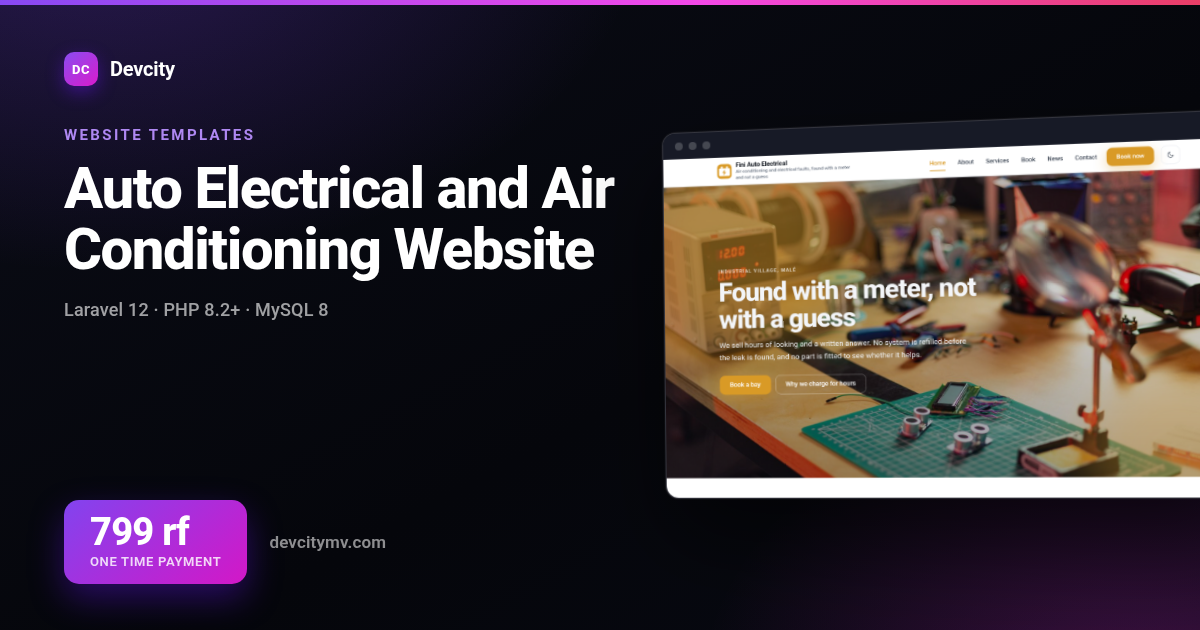 Auto Electrical and Air Conditioning Website