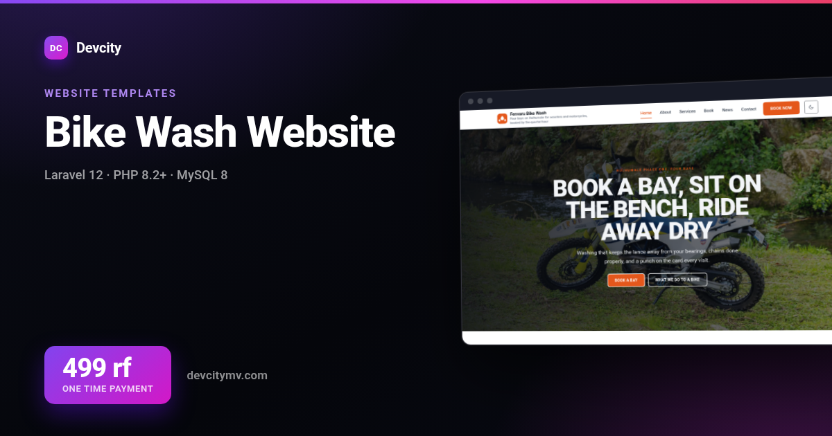 Bike Wash Website