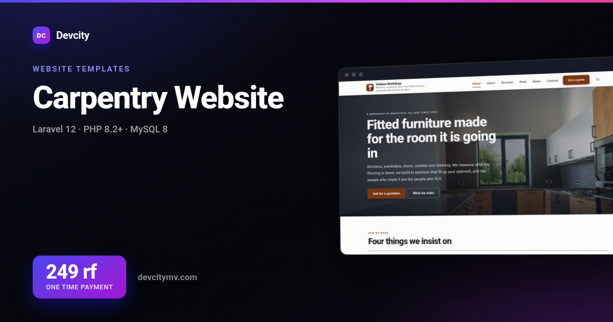 Carpentry Website
