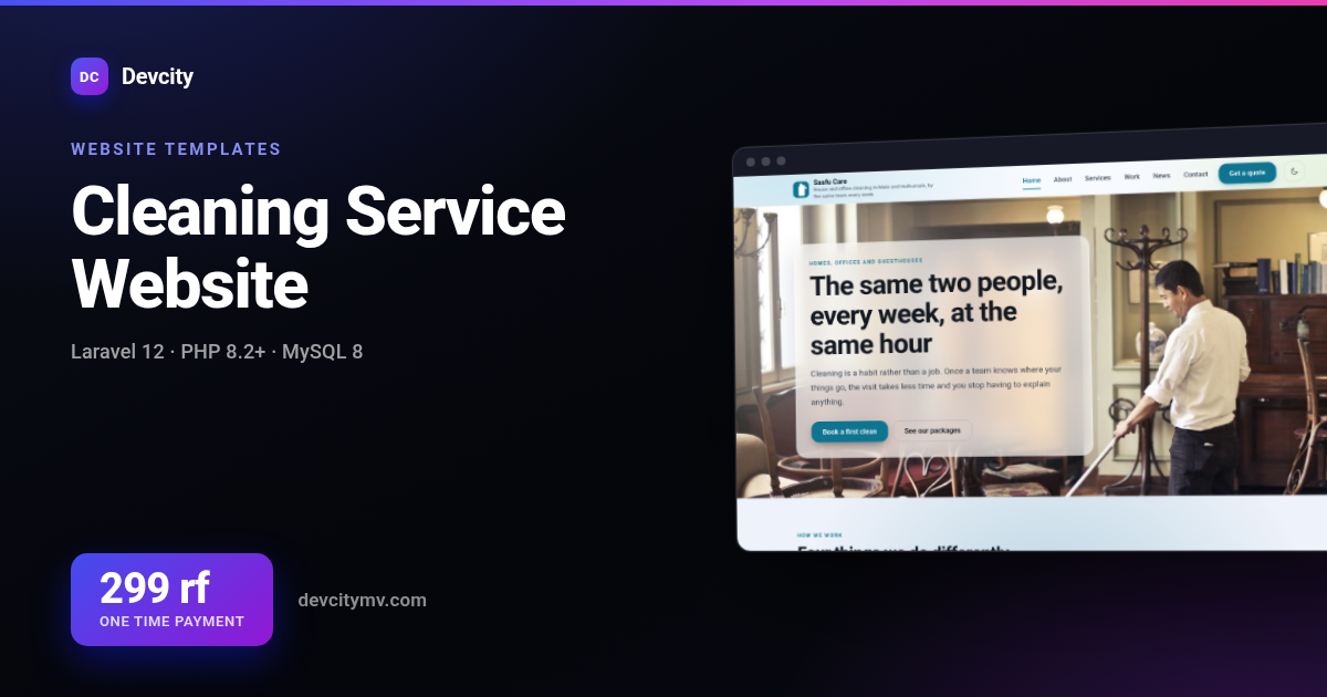 Cleaning Service Website