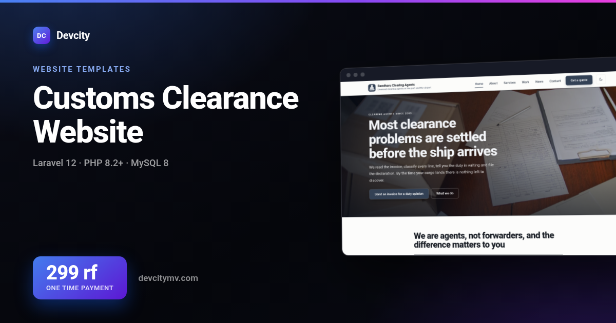 Customs Clearance Website