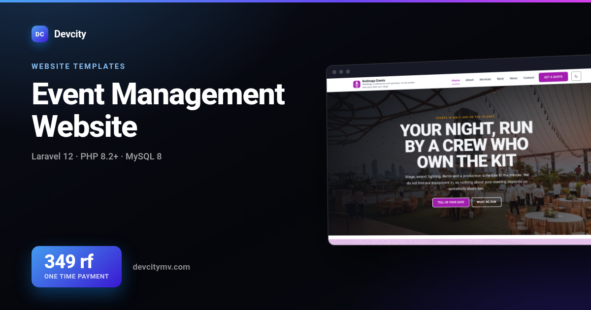 Event Management Website