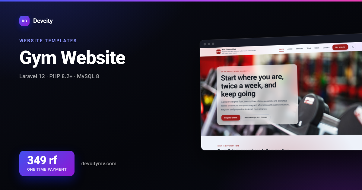 Gym Website