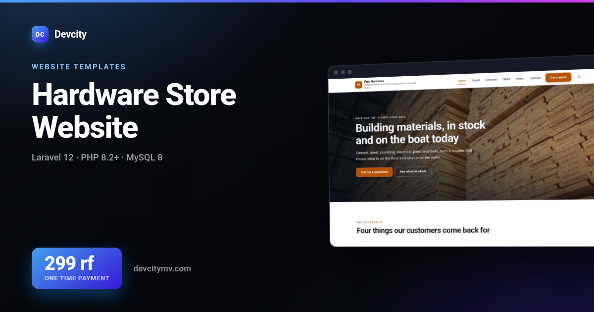 Hardware Store Website