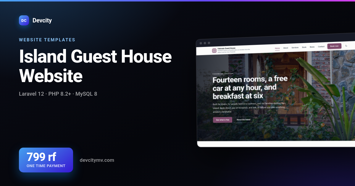 Island Guest House Website