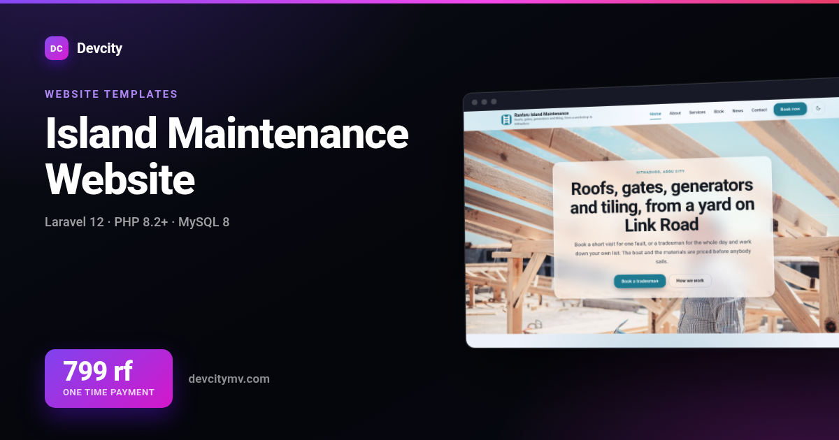 Island Maintenance Website