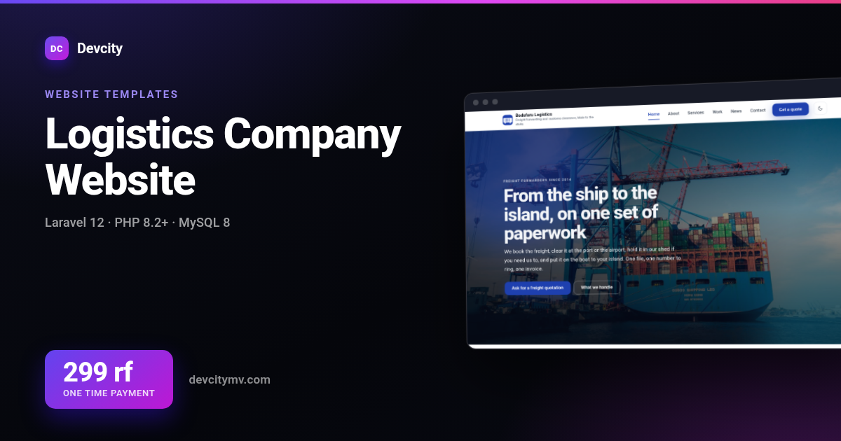 Logistics Company Website
