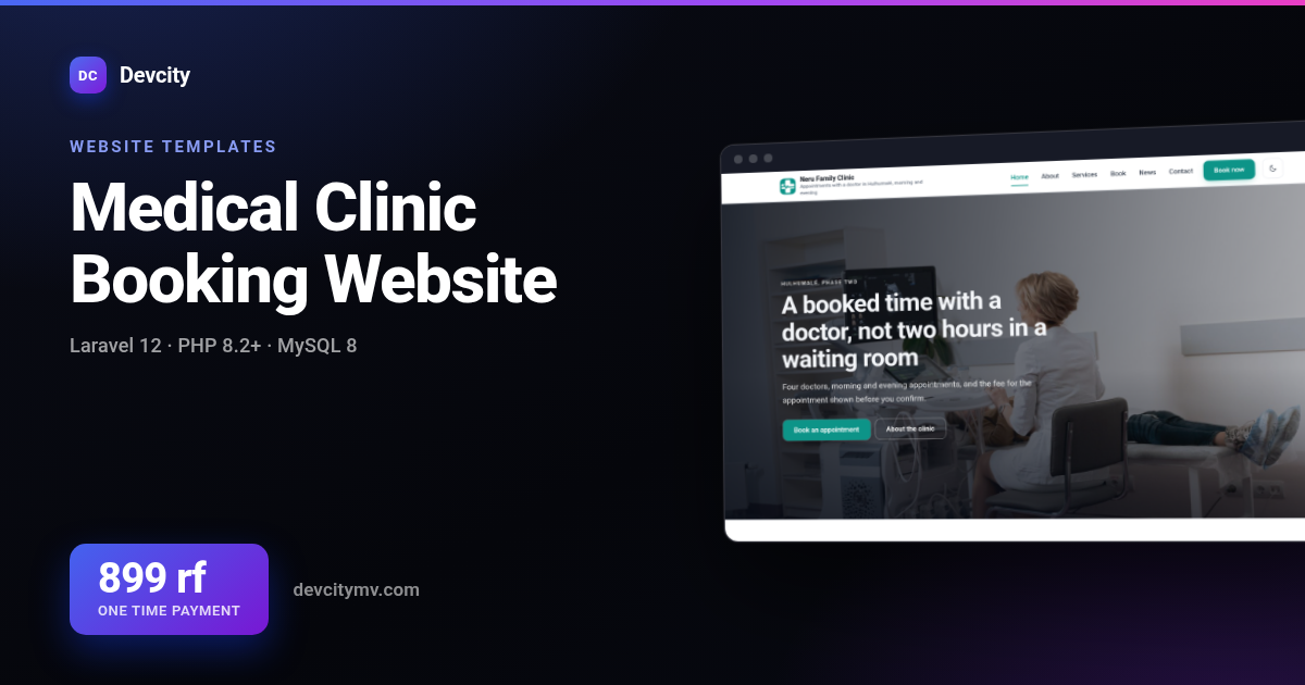Medical Clinic Booking Website