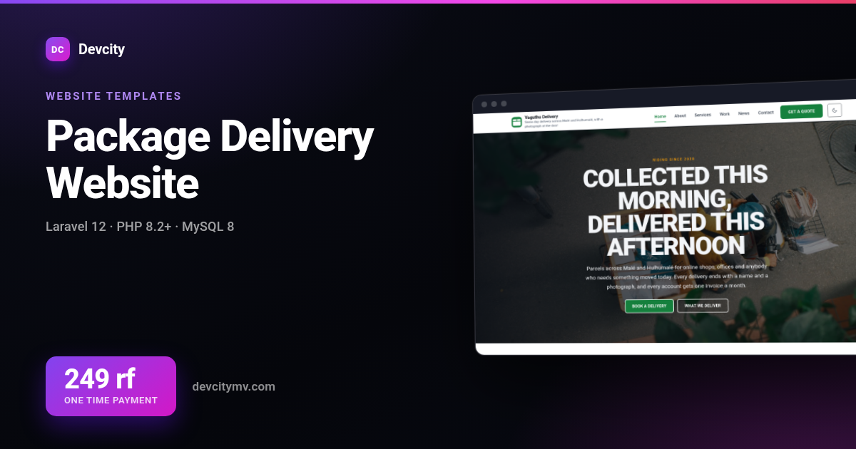 Package Delivery Website