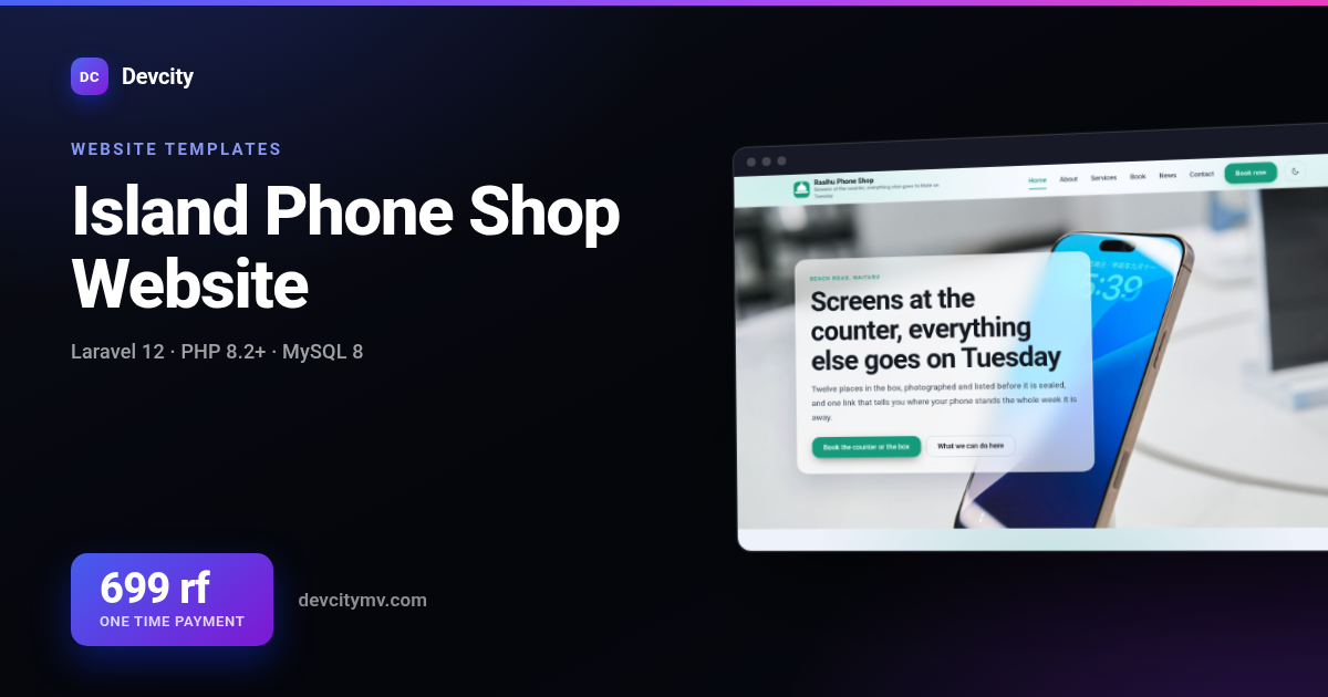 Island Phone Shop Website