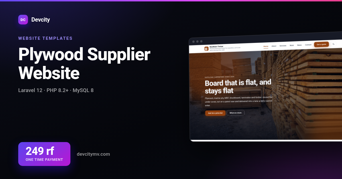 Plywood Supplier Website