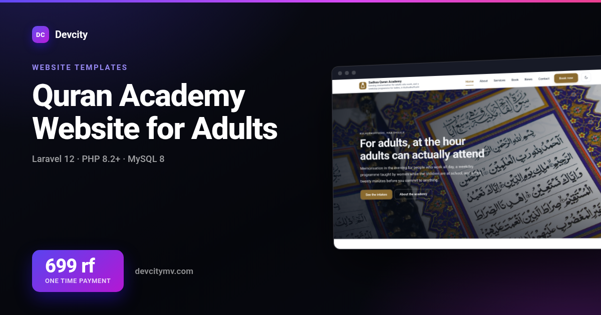 Quran Academy Website for Adults