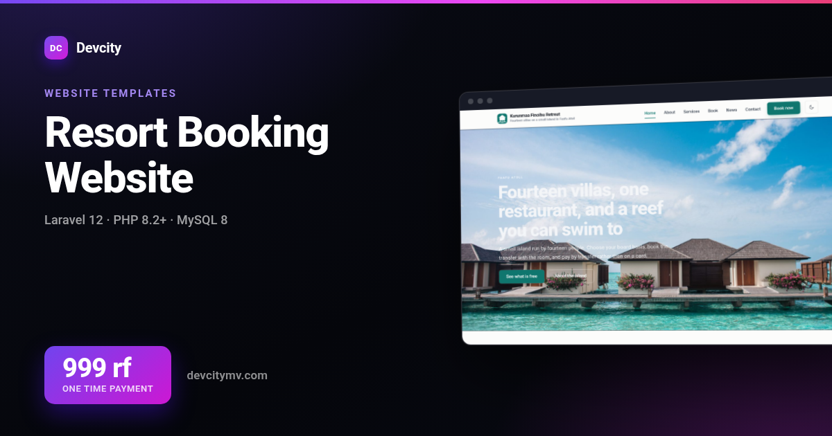 Resort Booking Website
