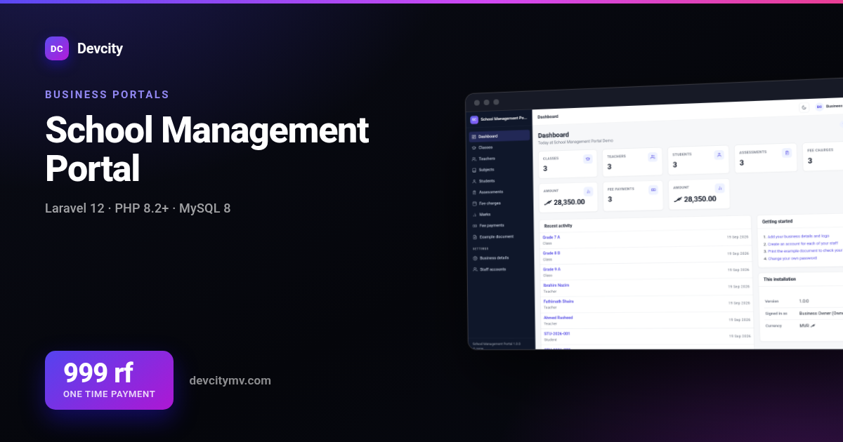 School Management Portal