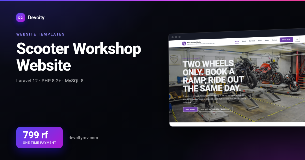 Scooter Workshop Website