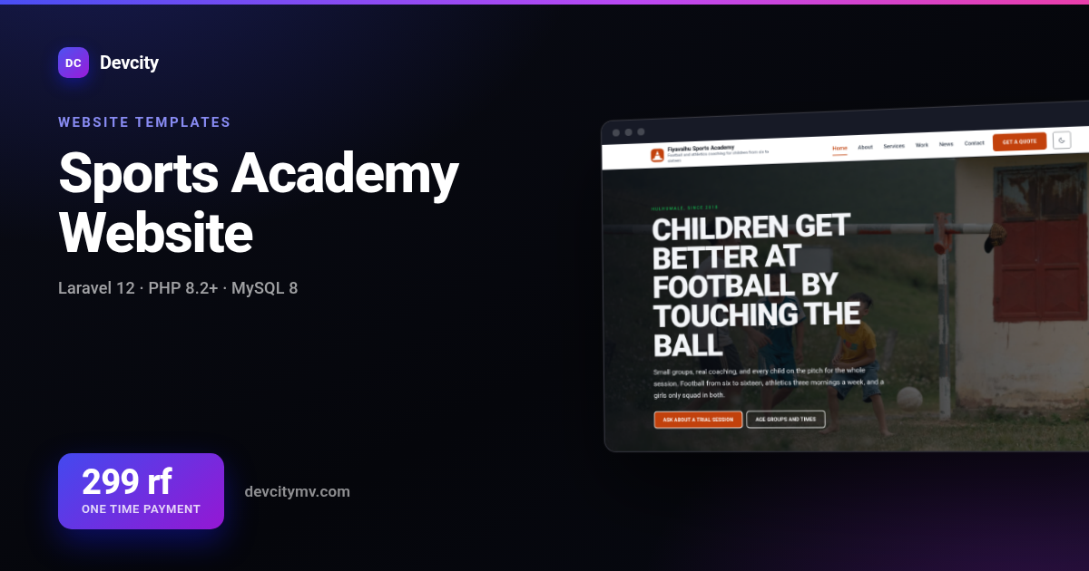 Sports Academy Website