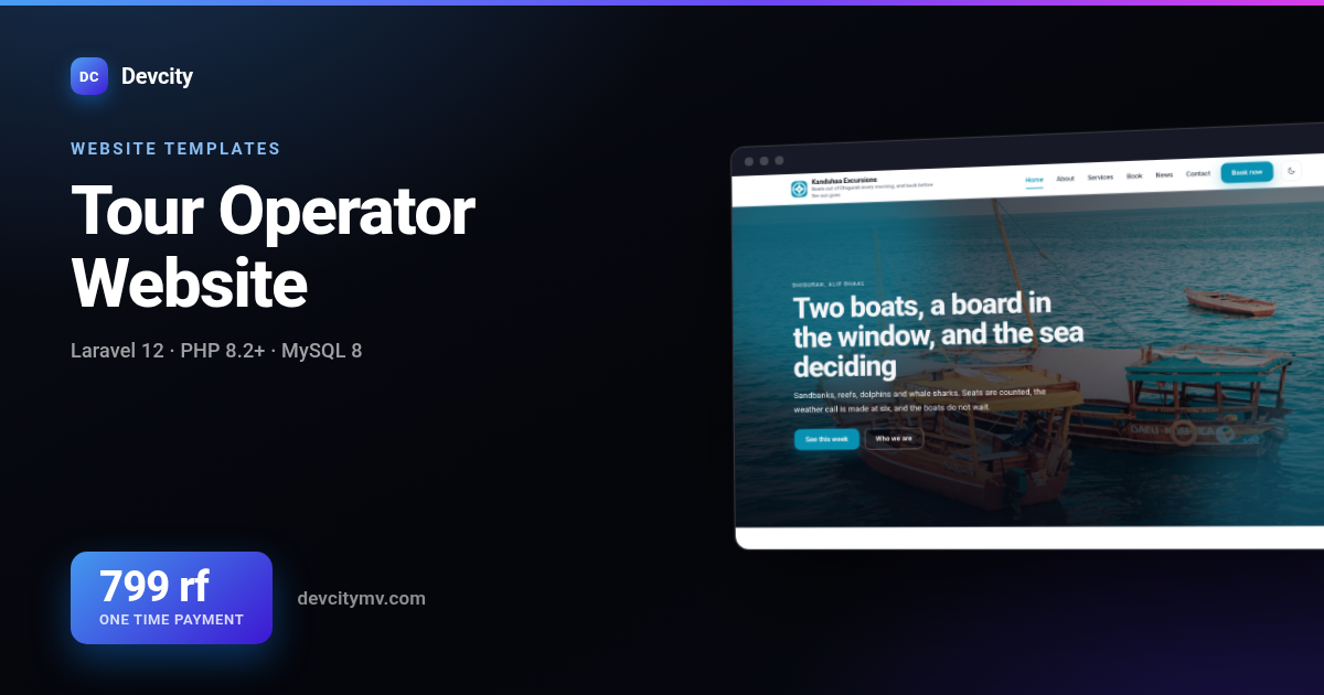 Tour Operator Website