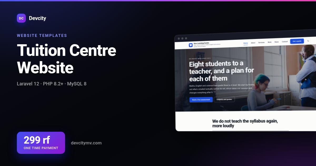 Tuition Centre Website