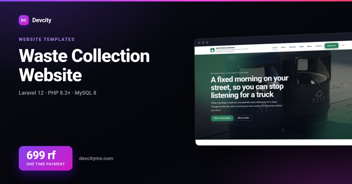 Waste Collection Website